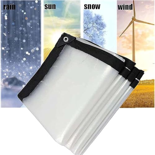 Bâche transparente imperméable anti pluie bâche durable 4x17m - 4