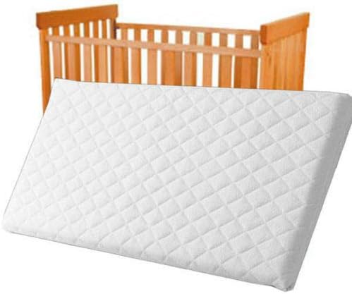 Anti-Allergic Travel Cot Mattress, 7.5cm Thick fits Mother Care/Argos etc, 100x70cm Quilted Soft and Comfy