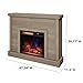 duraflame® Shiplap Wall Mantel Electric Fireplace, Barstow Acacia