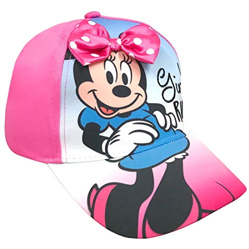 Disney Minnie Mouse Bowtique Toddler Girls Baseball Cap - 100% Cotton Age 2-5 Pink3