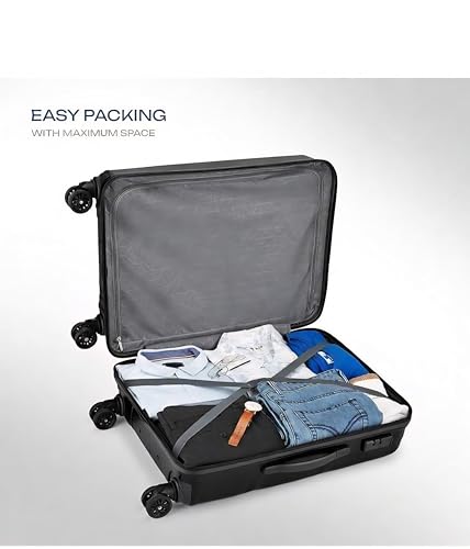 Image of Safari Cairo 8 Wheels, 5 Years Warranty (Cabin & Check-in) Polyproplyene Trolley Spinner Luggage Set of 3, 55Cm, 66Cm & 75Cm, Small, Medium, Large (Black)
