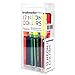 Karin Neon Colours - 12 Brush Markers Pro with neon Colours in Transparent Body and Free Ink System, 2.4 ml Liquid Colour. No Felt-tip Marker.