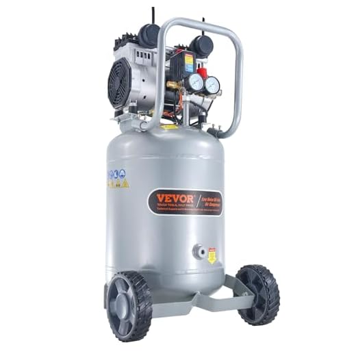 VEVOR 13-Gallon Air Compressor, 2HP, 4.6 SCFM@90PSI, Oil-Free Tank, 66dB Quiet Operation, Ideal for Tire Inflation, Woodworking, Auto Repairs, and Spray Painting (Maximum Pressure 125 PSI)