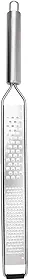Mimo Style, Ralador Zester 2 Faces em Aço Inox Ideal para Raspas Finas, 40cm - Prata
