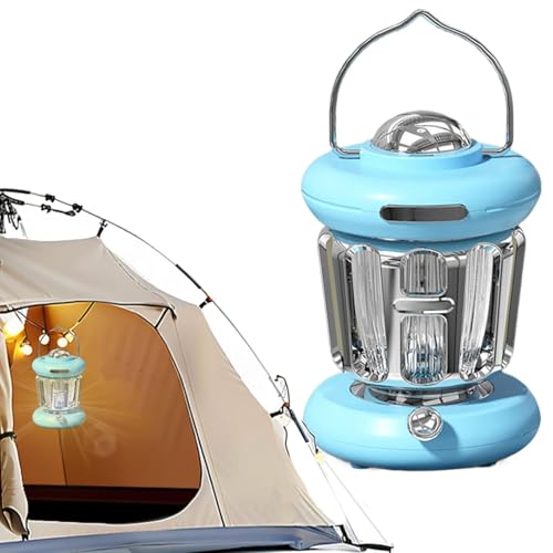 Vllold Faroles de camping colgantes | Linterna de camping de mano - Linterna de camping de mano, lámpara de luces de camping brillantes, herramientas de supervivencia vintage recargables para tormenta