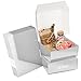 Kurtzy Caja Kraft Plateada para Regalos (Pack de 20) – Medidas de las Cajas 12 x 12 x 5 cm - Caja Cartón Regalo Fácil Ensamblado Cuadrada - Cajas de Cartón Fiestas, Cumpleaños, Bodas, Presentación