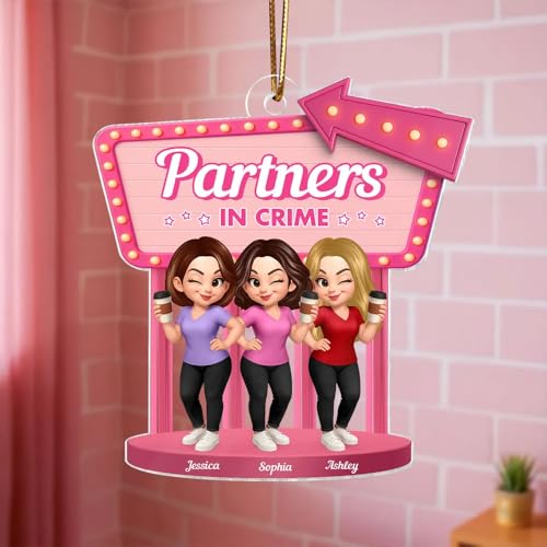 Bestie Bond 3D Pink Toy Box Personalized Acrylic Ornament - Adorable Cartoon Style Keepsake for Friends, Customized Gifts for Best Friends and Special Occasions - Image 4