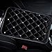 Forala Bling Auto Center Console Pad Crystal Soft Plush Car Armrest Seat Box Cover Protector Universal Fit Warm Winter for Women