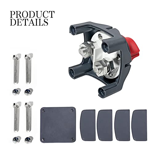 Banseko KG-001 Battery Switch,12V Waterproof Heavy Duty Battery Power Cut Master Switch Disconnect Isolator,Batteryisolator On-Off Kill Switch High Current thumb #1