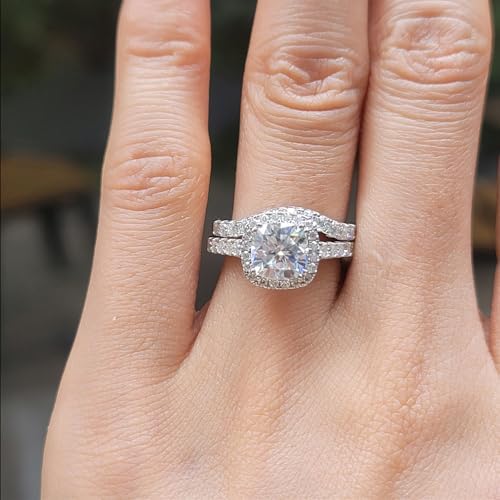 DovEggs 0.46CTW GHI 2mm Moissanite Lab Created Diamond Half Eternity Curved Wedding Band 14k Gold QUALITY Sterling Silver Wedding Engagement Rings for Women4