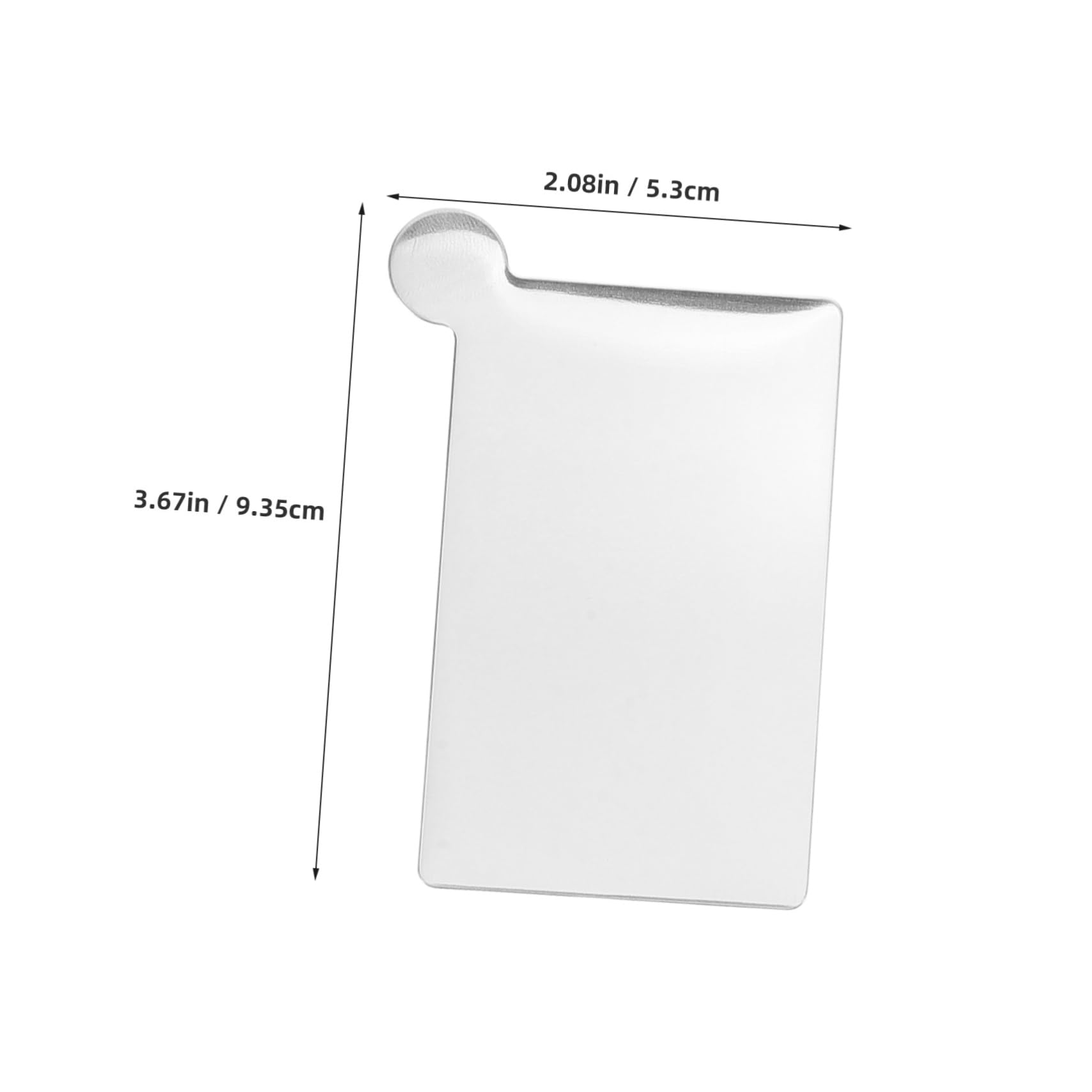 minkissy Mini Makeup Palette Mixing Board Stainless Steel Makeup Tray for Blending Foundation Nail Art