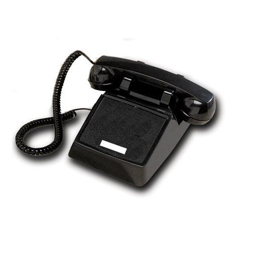 Cortelco ITT-2500NDL-BK / 250000-VBA-NDL Black Desk no dial