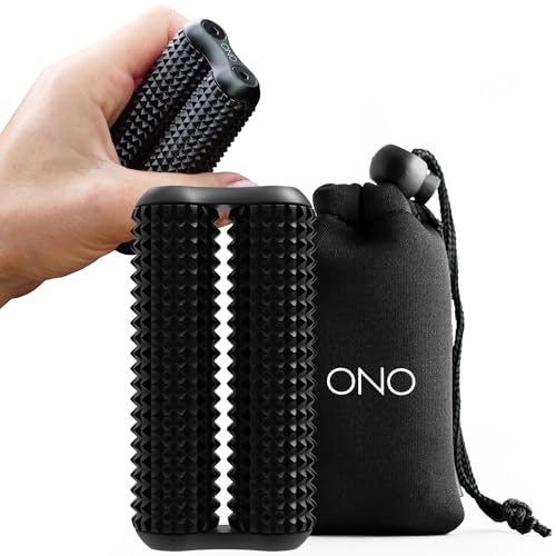 ONO Roller - Handheld Fidget Toy for Adults | Help Relieve Stress, Anxiety, Tension | Promotes Focus, Clarity | Compact, Portable Design (Acupressure, Full Size - Aluminum)
