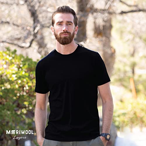 MERIWOOL Men’s Merino Wool Short Sleeve T Shirt Lightweight Base Layer4