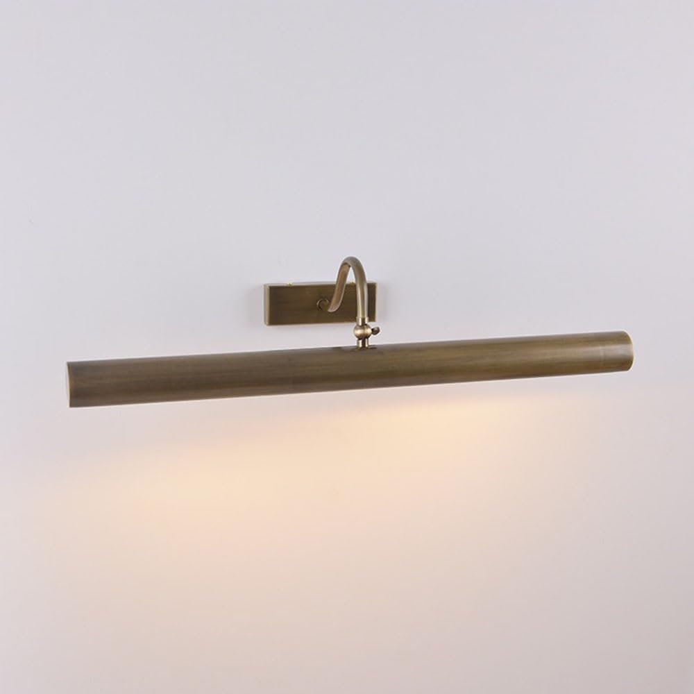 Kinkiet Retro minimalistyczna mosiężna lampa ścienna do salonu, dekoracyjne malowanie, antyczna toaletowa z brązu Lampa ścienna do łazienki