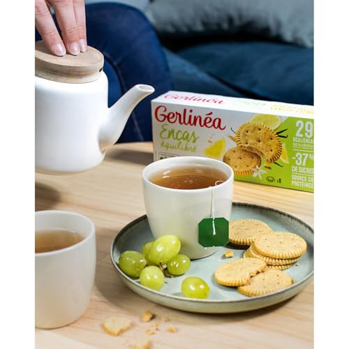 Gerlinéa - Biscuits Vanille Citron - Encas Équilibré - Réduits en Sucre - Sans Huile de Palme - Sans Édulcorant - Source de Protéines - 1 Boîte de 8 x 3 Biscuits - 156 g – vue 5