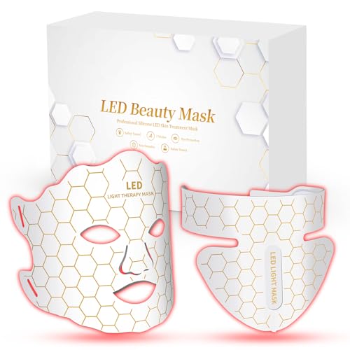 Yahi LED Face Mask Light Therapy, Red Light Therapy for Face, 175...