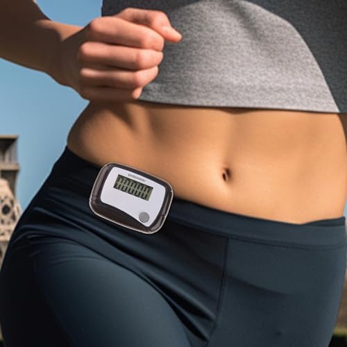 Schrittz&auml;hler - Schrittz&auml;hler mit Zeitanzeige | Sttep | Trackker Countter | Genauer Fitness-Monitor zum Gehen, | Aktivit&auml;tstracker geeignet f&uuml;r t&auml;gliche &Uuml;bung & Gesundheits&uuml;berwachung