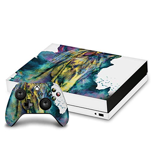 Autocollant de jeu Xbox One X anti-rayures habillage vinyle Riza Peker Cheval Mix Art