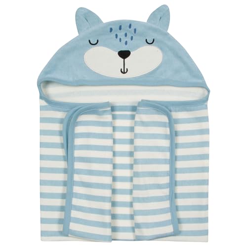 Image of Baby Boys Fox Hooded Bath Wrap
