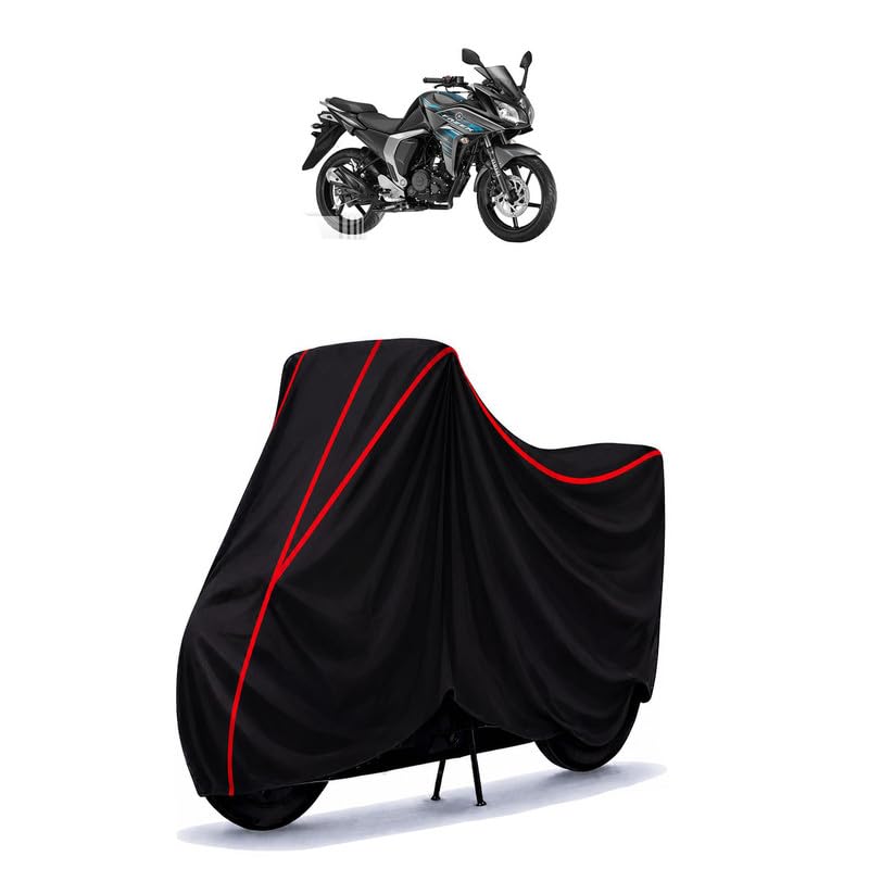 Image of Fazer-FI Version 2.0 Water Resistant Bike Cover for All Motorcycles & Rain | Heavy Duty Taffeta Fabric | UV Protection, Dustproof, Scratchproof | All Weather Two Wheeler Body Cover with Elastic Bottom