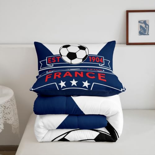 Image of Feelyou Football Soccer Comforter Set Full Size Bedding Set