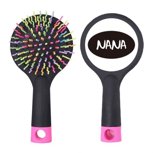 Brosse à cheveux démêlante anti-casse base coussin pour cheveux emmêlés motif lettres