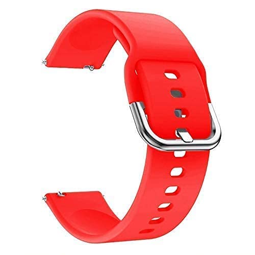Image of Valente Premium Silicone Buckle 22 mm Watch Strap Compatible with Noise Colorfit Pro 3,Assist,Colorfit Ultra,Oneplus Watch, Fossil Gen 5E, Gen 5(44mm),Realme Watch 2 Pro