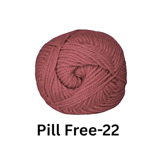 Image of VCR Brown Yarn, Pill-Free Soft Knitting Yarn, 100 Grams Hank, 263 Meters Length, Low-Pill Acrylic Yarn, Soft Crosia Threads, Pack of 1, Suitable for Beanies, Caps and Gloves