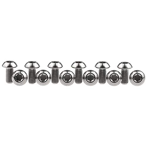 Image of 12Pcs Ti Titanium Bolts Torx M5x10 Bicycle Bike Disc Brake Cycle Rotor Screws Gr5 (Titanium)