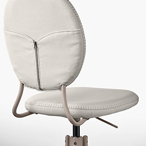 Chaise pivotante BJÖRKBERGET beige Idekulla pour bureau réglable et confortable - 8