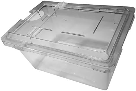 Perfect-Sousvide 5PL2 Clear 4.75 Gal. (19 qt). Polycarbonate Pan with (NEW) Hinged Lid for Circulator Sous Vide