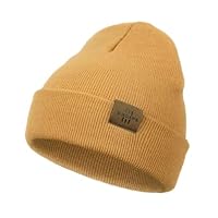 Wmcaps Beanie for Kids, Stretchy Childrens Thermal Insulated Wolly Hat with Turn Up for Boys and Girls, Double Layer for Winter Autumn