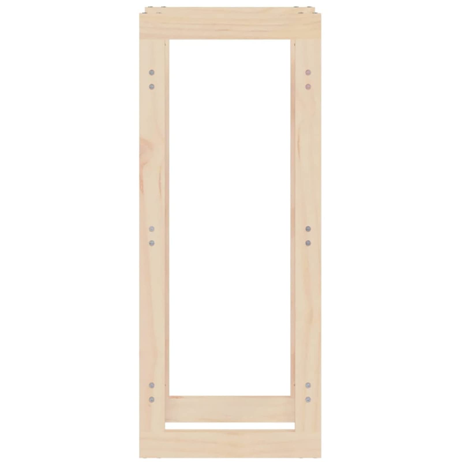 Homgoday Estante para leña Madera Maciza de Pino 41x25x100 cm Leñera Registro de Leña, Estantería para leña de Chimenea para Interior y Exterior Soporte de Madera