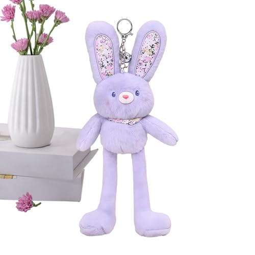 Llavero De Peluche De Conejito: Adorable Juguete De Conejo Con Cordón Y Orejas Y Patas Largas Intercambiables | Colgante Llavero De De Animales Hechos A Mano Suave | Muñeco De Conejito De Pelu
