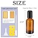 RAMFIYN 3 Pack Amber Roller Bottles for Oils 30ml Refillable Roller Ball Applicator for Travel Glass Roller Bottles with Filling Tool Set and Label