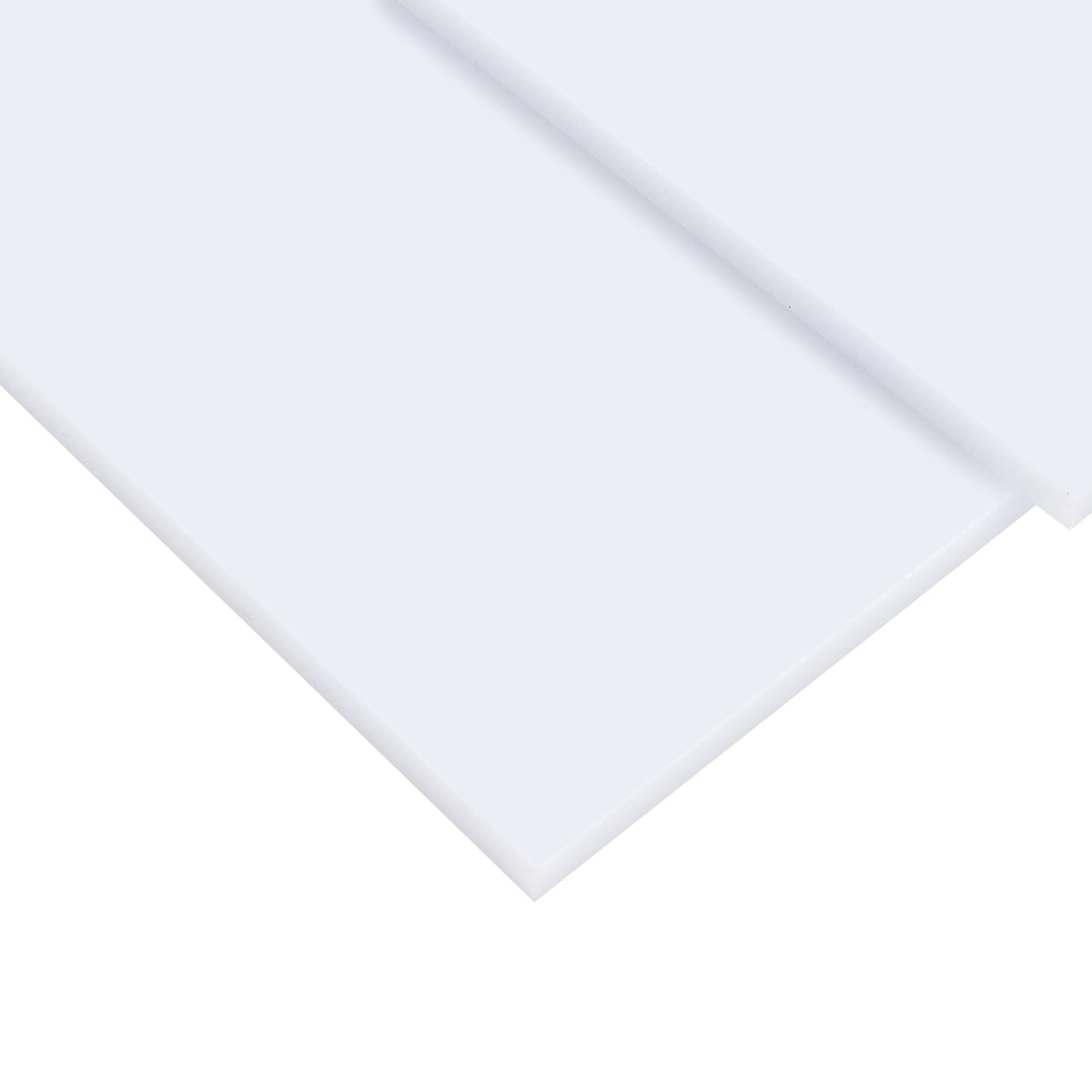 SINJEUN 5 placas de plástico blancas de 3 mm, placa acrílica de 40 x 30 cm, de cristal acrílico blanco, para manualidades