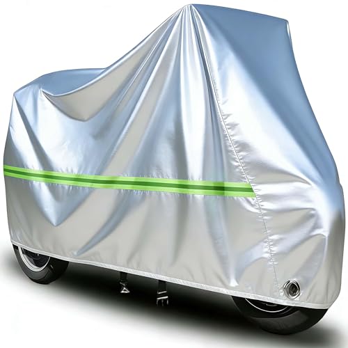 Telo Moto Impermeabile per Suzuki Gsx-R 750 /T, Copertura Coprimoto Esterna Coperture Oxford Solare Antipioggia Portatile Protezione e Riflettenti e Fori di Bloccaggio