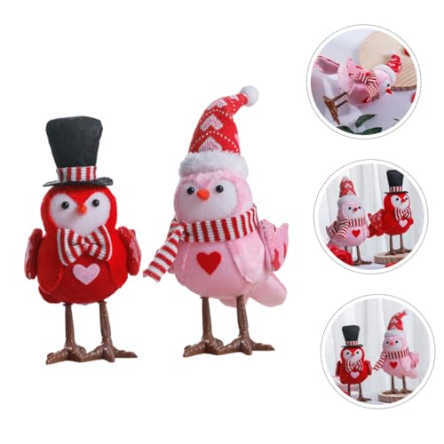 Décoration de table Saint-Valentin lot de statuettes oiseau pour centre de table mariage romantique