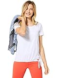 Das Kurzarm Shirt von CECIL besticht mit einem modischen Burn-Out Design und einem auffälligem Kreismuster. Der Saum wird durch ein feminines Knotendetail verziert und kreiert einen lässigen Look. Maße bei EU-Größe M ca.: Länge 64 cm, Brust 52 cm, Saumweite 56 cm