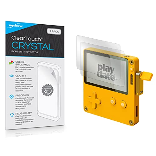 BoxWave Screen Protector Compatible with Panic Playdate - ClearTouch Crystal (2-Pack), HD Film Skin - Shields from Scratches
