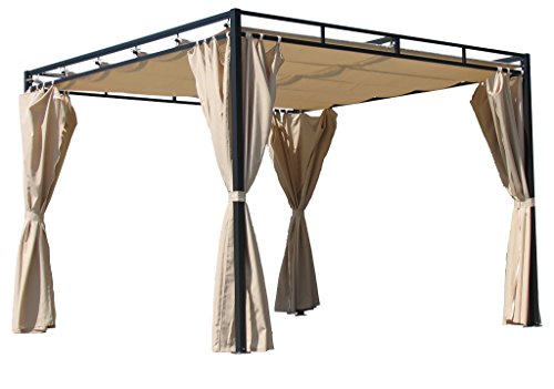 Quick-Star Toit de Rechange pour Toit Plat Pergola Firenze 3 x 3 m