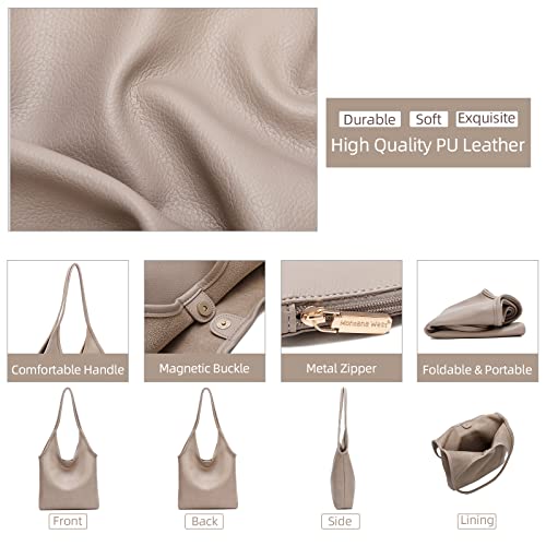 image for Montana West Hobo Bags for Women Designer Top Handle Purses Soft Ladie