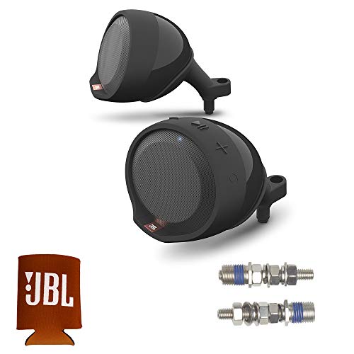 JBL Cruise PWSSPKCRUISEAM Kit de altavoces Bluetooth impermeable para manubrio con kit de pernos de 8 mm