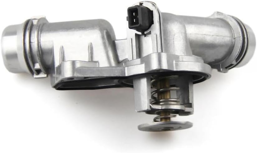 11531437040 Engine Cooling Thermostat Housing Coolant Water Pump Outlet Compatible With Vehicle Models E46 E39 X3 X5 Z3 Z4 320i 325i 330i 525i 530i Aftermarket Replacement
