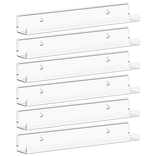 Lifewit Narrow Floating Shelves for Vinyl Record 6 Pack, 12