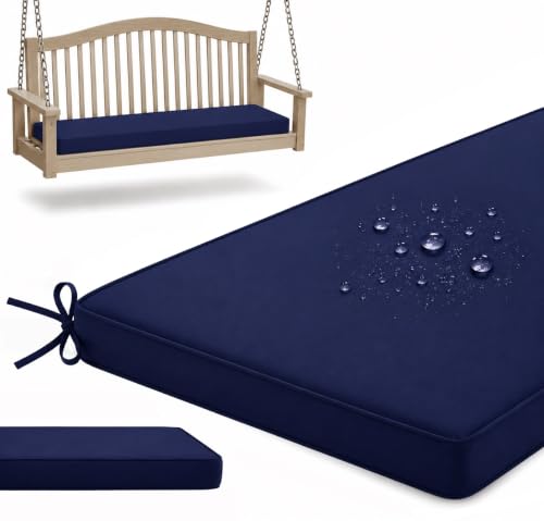 Coussin de banc de jardin imperméable et indéformable avec attaches