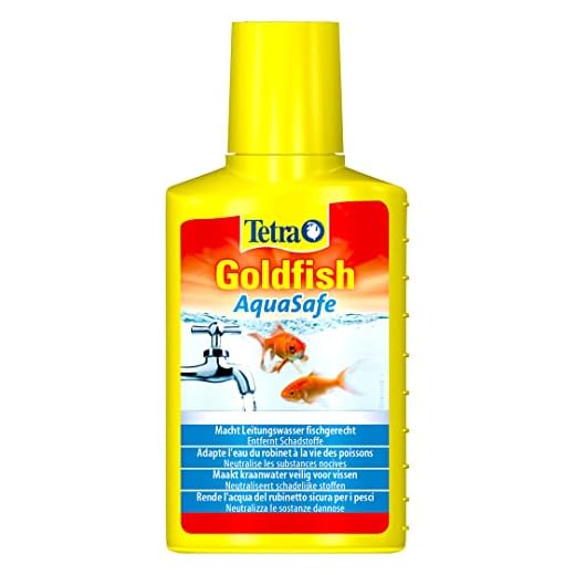 Tetra Goldfish AquaSafe 250 ml, Rende l'Acqua del Rubinetto Sicura per i Pesci