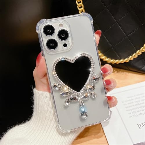 Coque de Téléphone Strass Miroir Samsung A73 M52 Antichoc Luxe