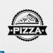 Zykang Wandaufkleber Wandaufkleber Pizza Aufkleber Lebensmittel Aufkleber Poster Vinyl Kunst Wandaufkleber Dekorative Wandbild Pizza Aufkleber
